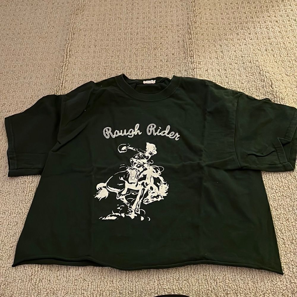 John Galt Rough Rider Tee Green NEW